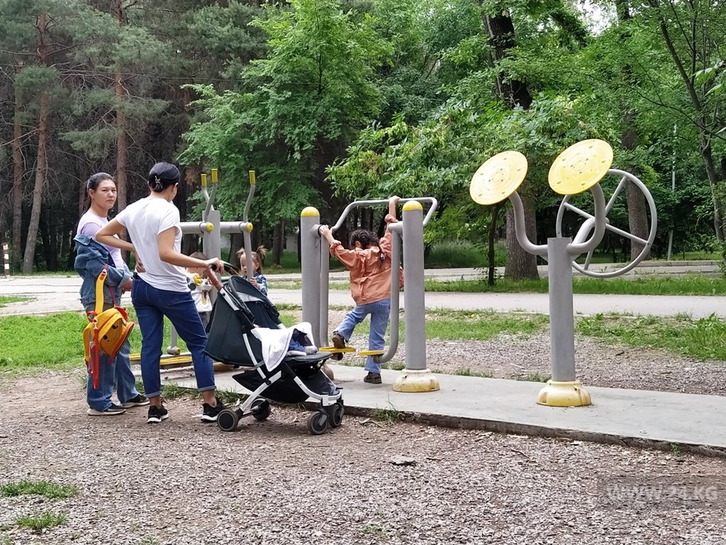 Спортивная площадка в парке имени Ататюрка