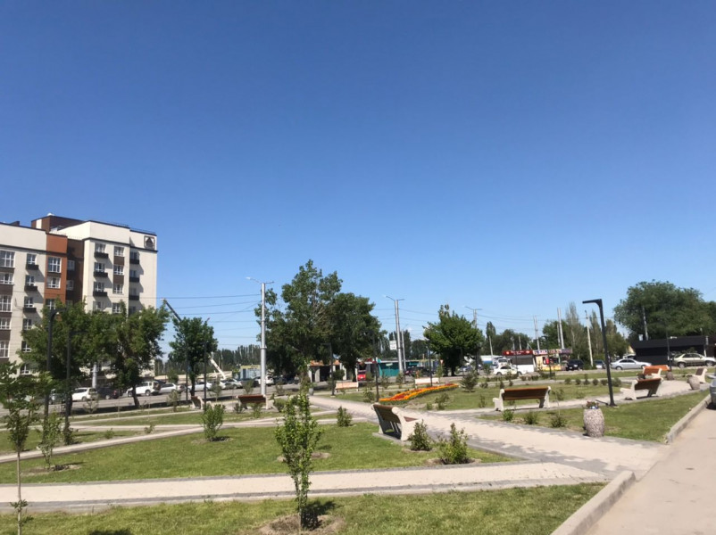 В микрорайоне «Тунгуч» появился новый сквер