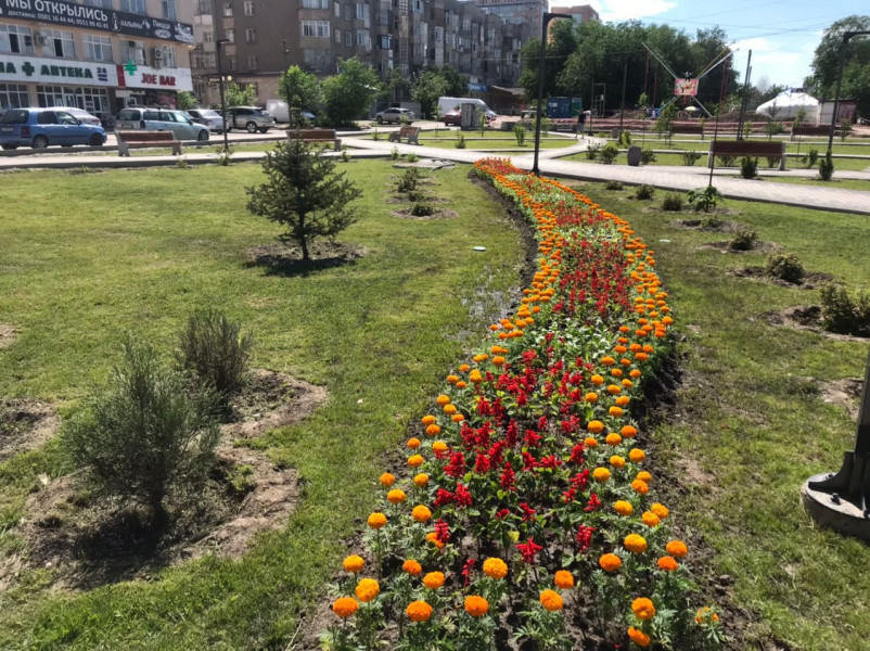 В микрорайоне «Тунгуч» появился новый сквер