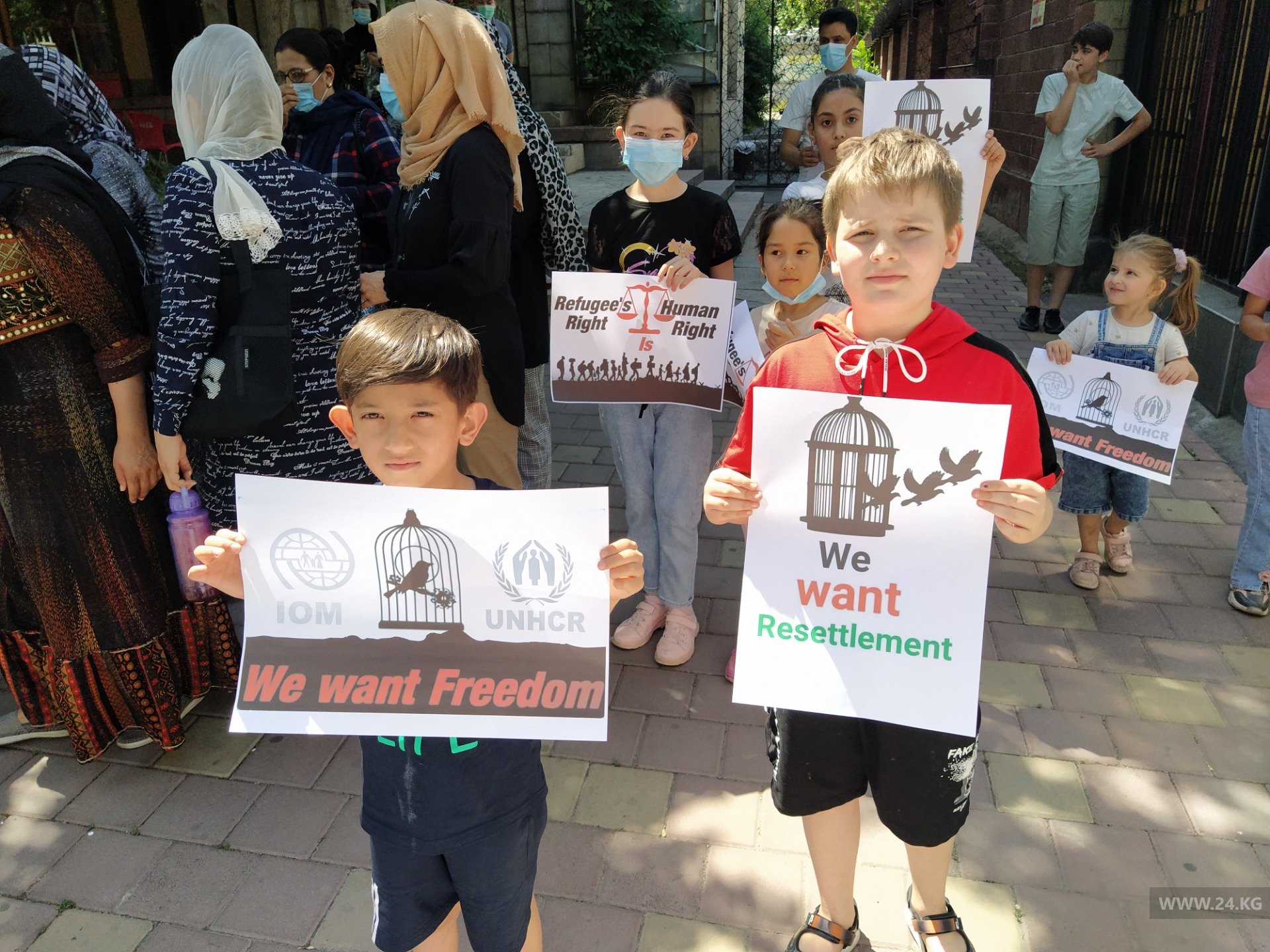 Акция протеста у здания Дома ООН