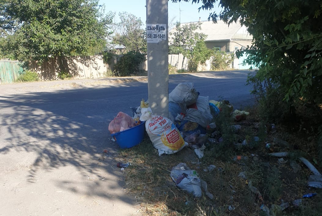 Мусор на улицах Беловодского