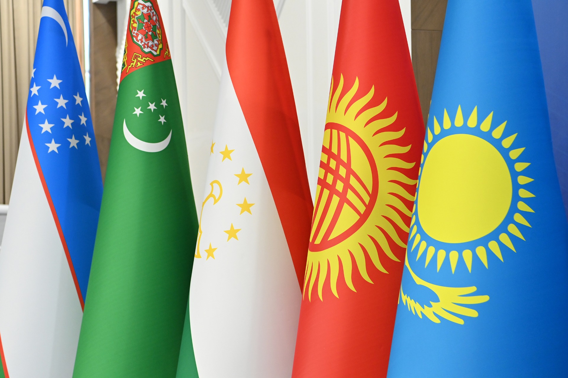 Флаги стран Центральной Азии