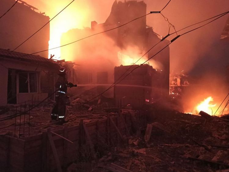Пожар в Одессе