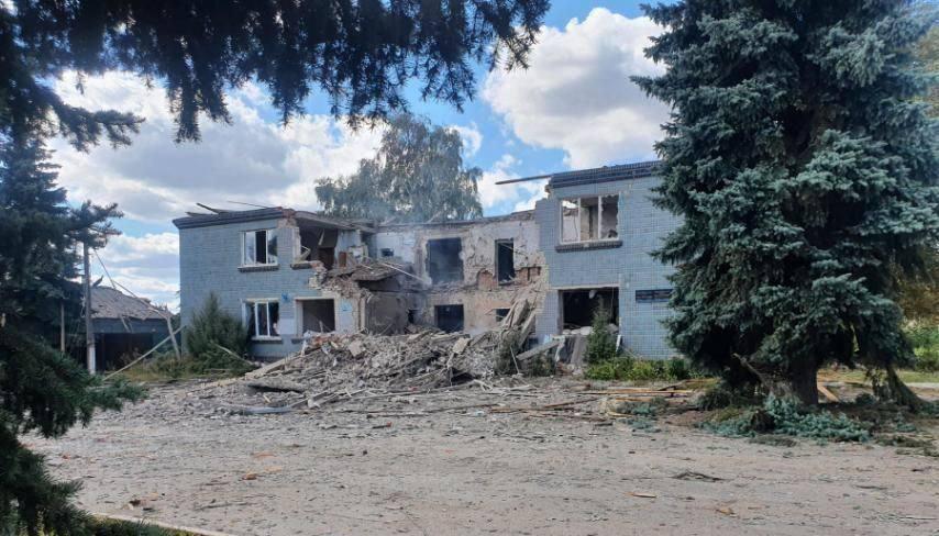 Последствия ракетных ударов в Харьковской области