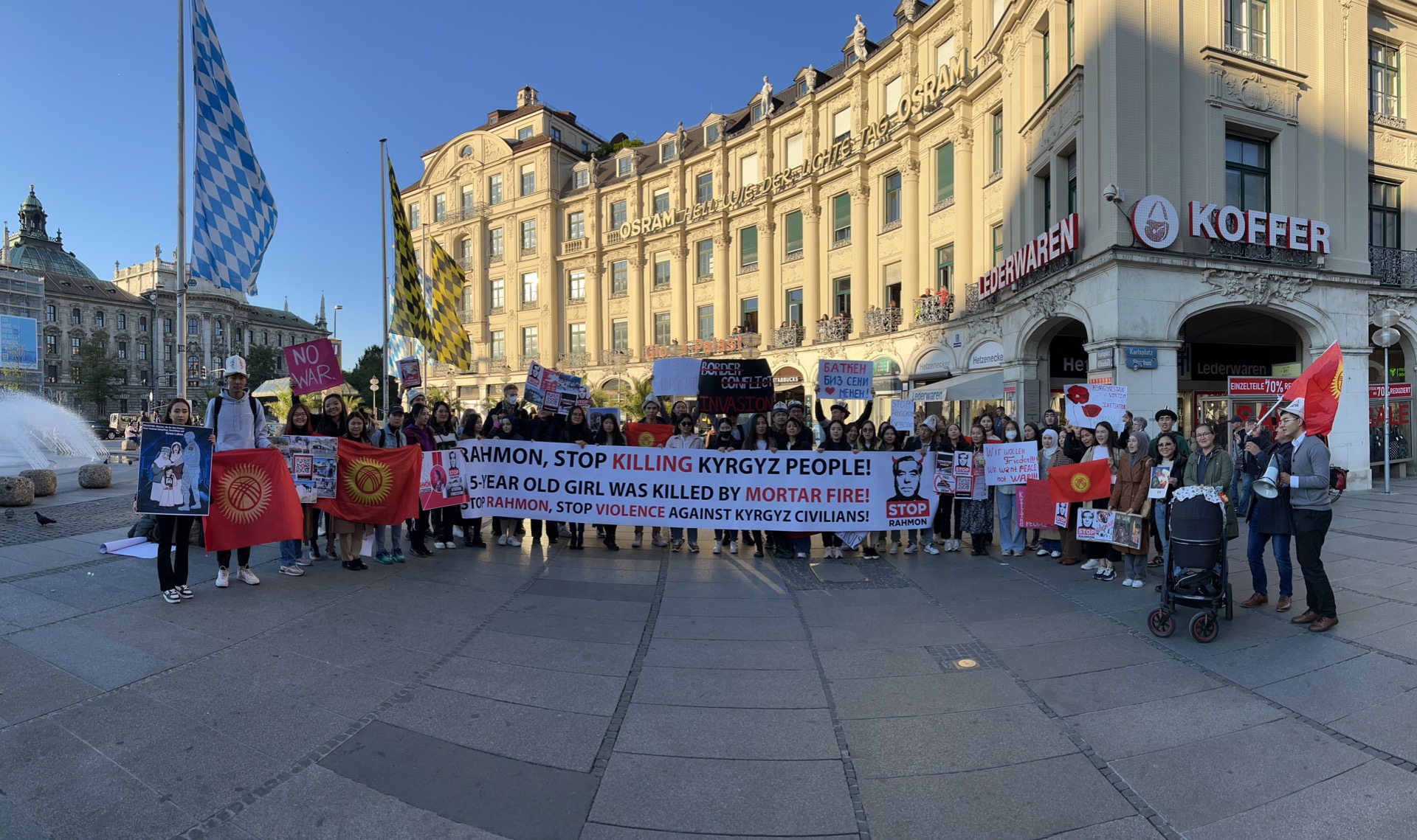 В Мюнхене прошел митинг против таджикской агрессии