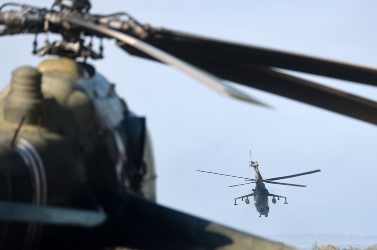Вертолет Ми-24 Южного военного округа ВС РФ