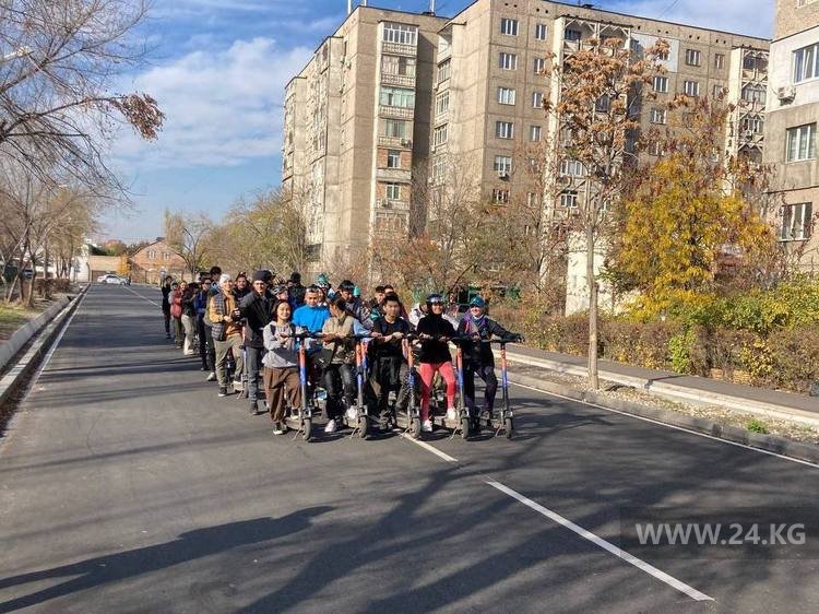 Акция «1 автобус вместо 50 авто» в Бишкеке