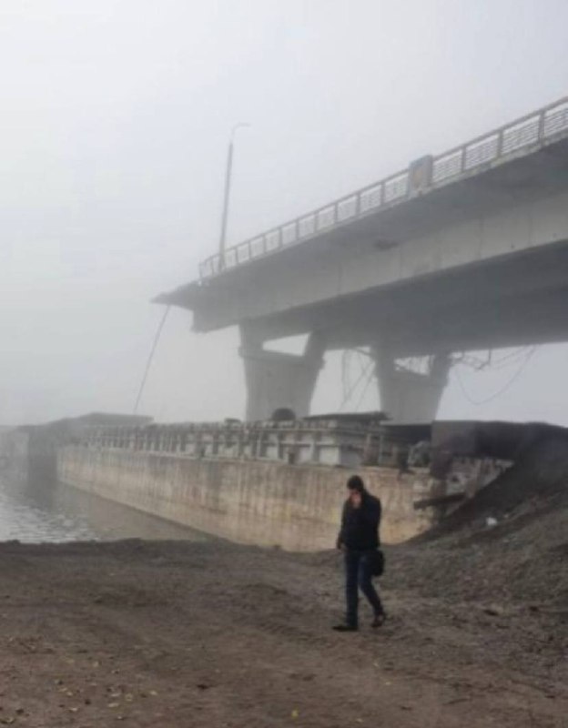 Обрушившийся Антоновский мост
