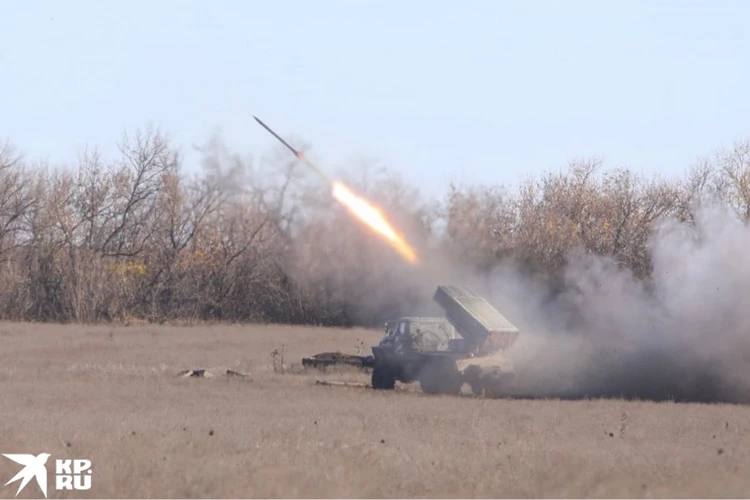 Огонь российской РСЗО на Запорожском направлении