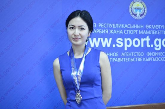 Победитель международного турнира "Алтын Мерген" по пулевой стрельбе Аида Мамыралиева