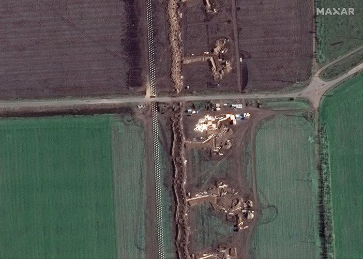 Строительство российских укреплений на правом берегу Днепра