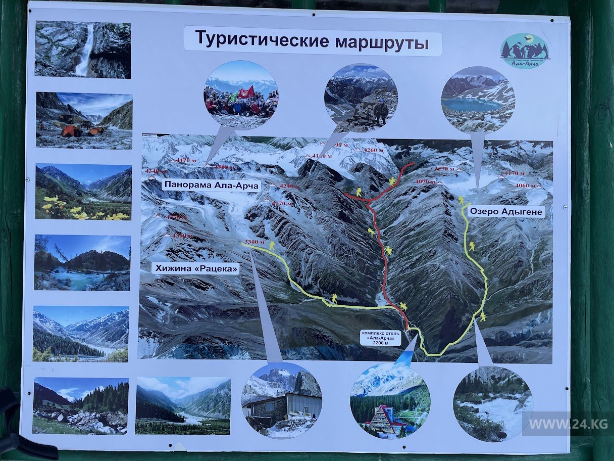 Табличка в «Ала-Арче»
