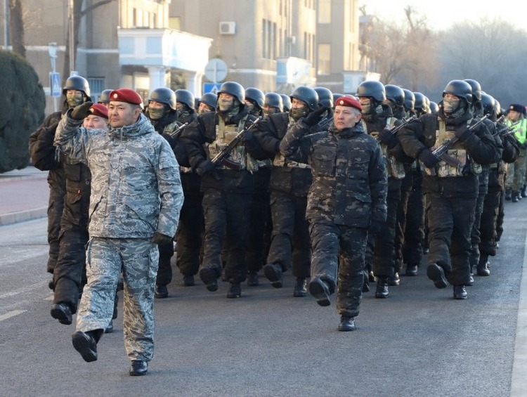 Гарнизонный развод подразделений органов внутренних дел