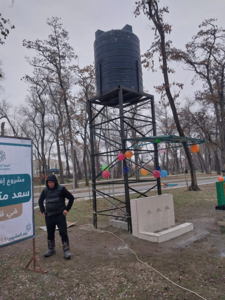 В парке на пересечении улиц Манаса и Боталиева открыли новую скважину для полива зеленых насаждений