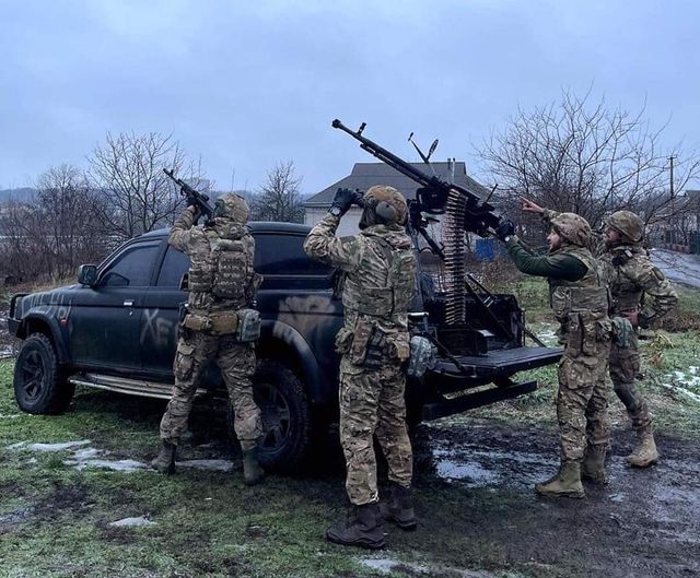 Украинские военные сбили дрон «Шахед-136»