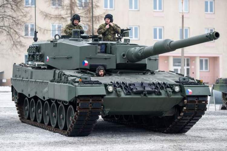 Танк Leopard, который недавно получили Вооруженные силы Чехии