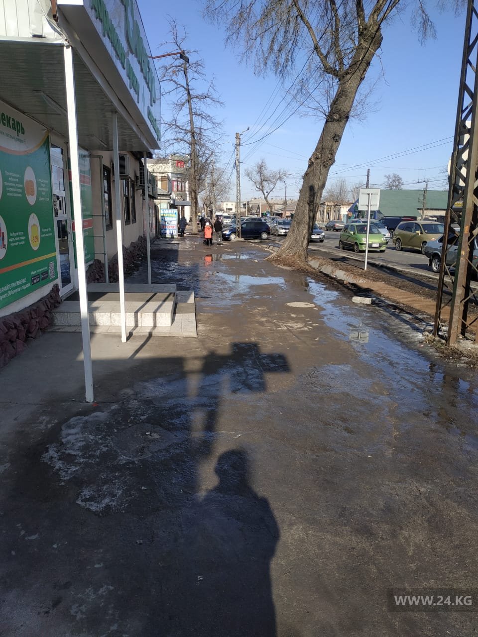 Тротуары в центре Бишкека