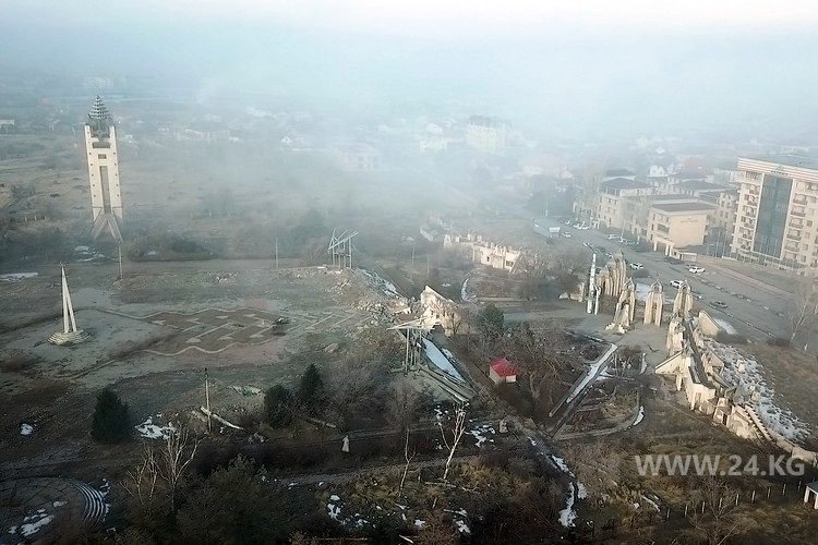 Все, что осталось от этнокомплекса «Манас Айылы»