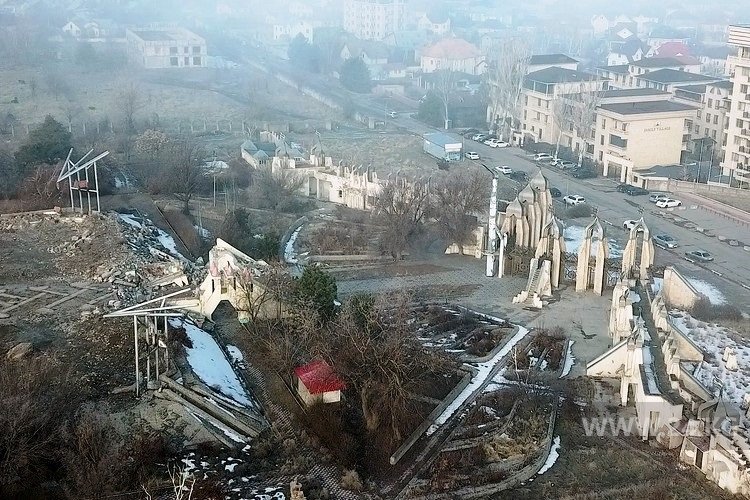 Все, что осталось от этнокомплекса «Манас Айылы»