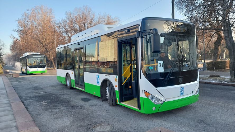 Новые автобусы, купленные за счет бюджета Бишкека