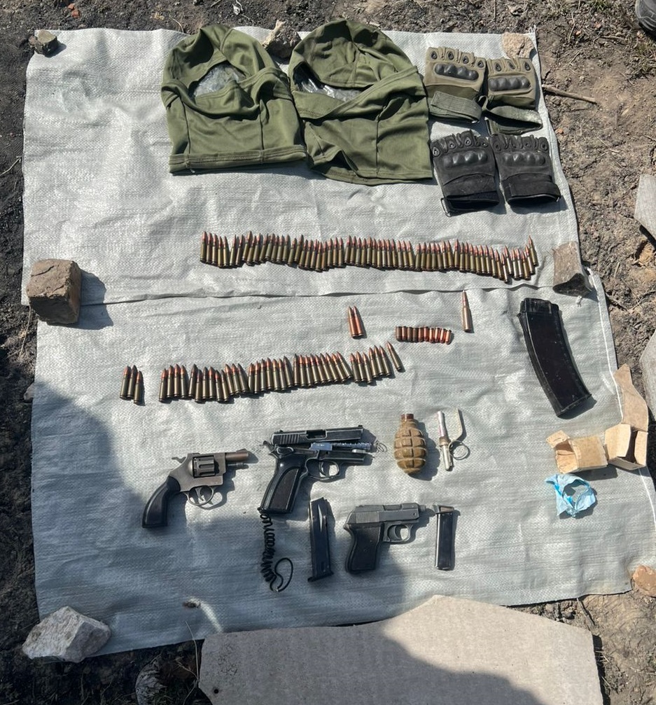 Найденные боеприпасы и оружие
