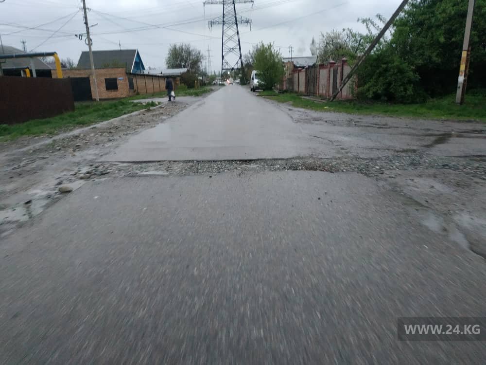 Дорога в селе Лебединовка