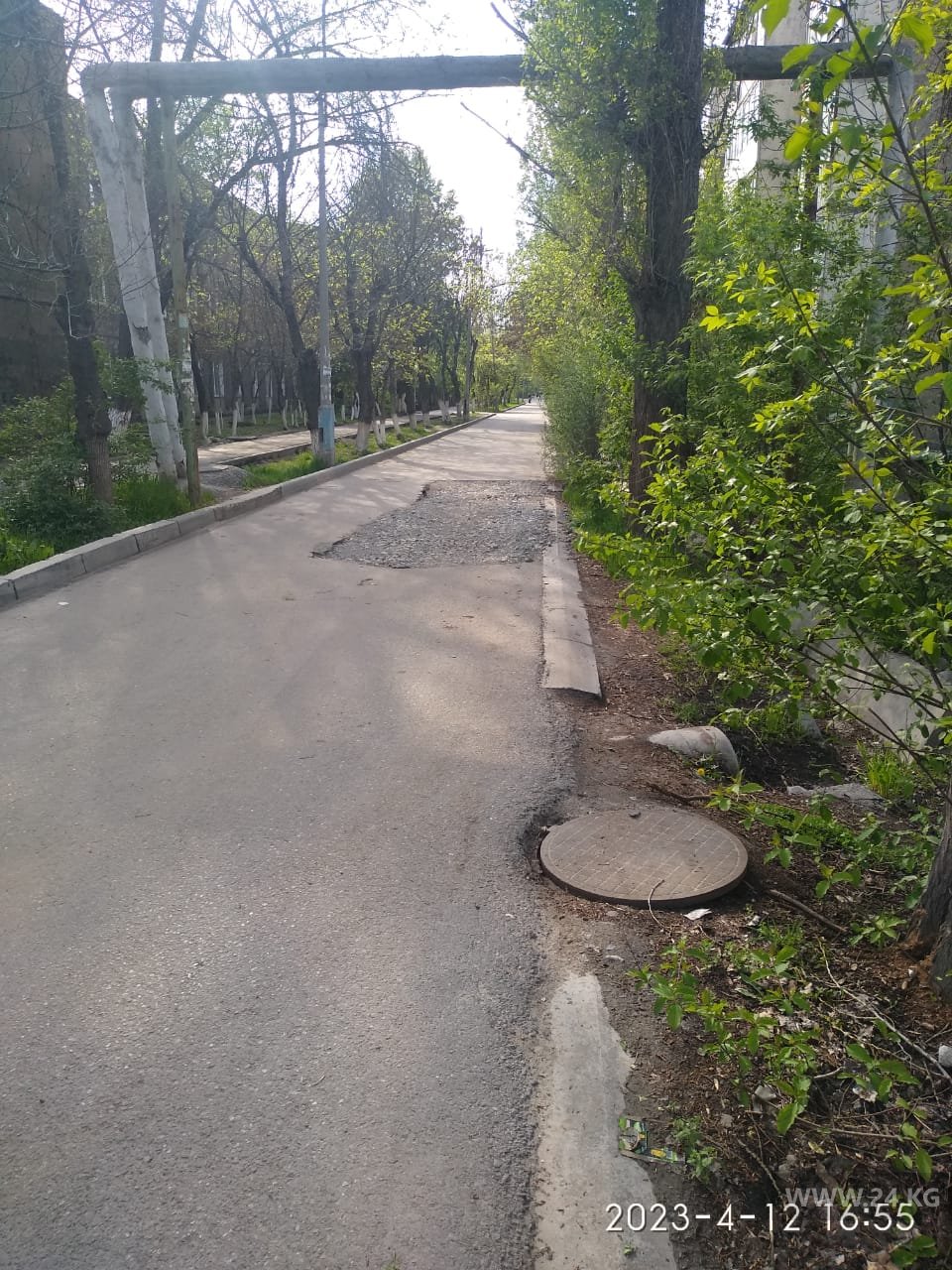 Яма возле школы № 1