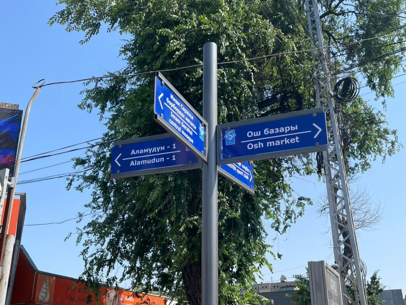 Такие указатели установили в Свердловском районе