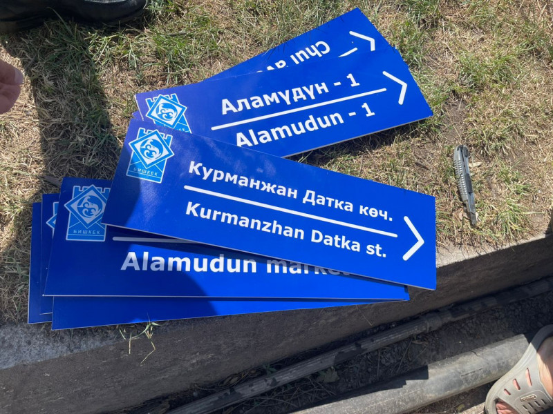 Такие указатели установили в Свердловском районе