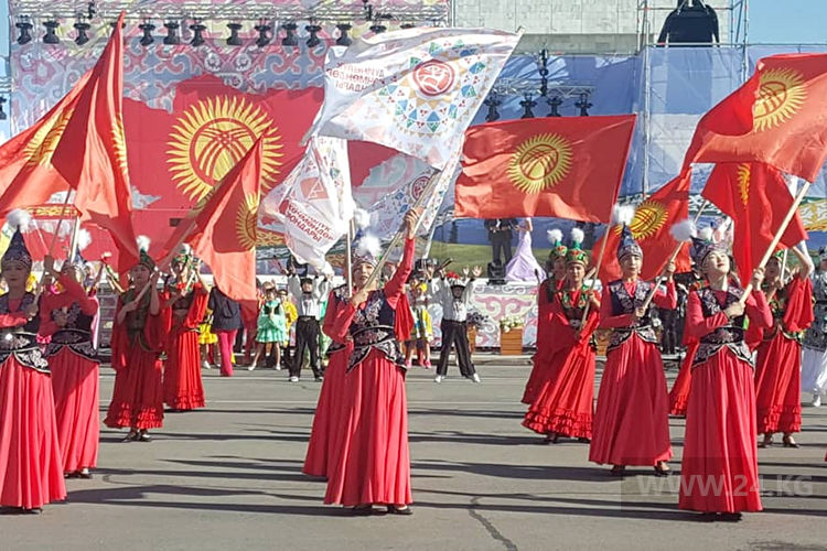 2018 год. Празднование проходит с участием нового президента Сооронбая Жээнбекова