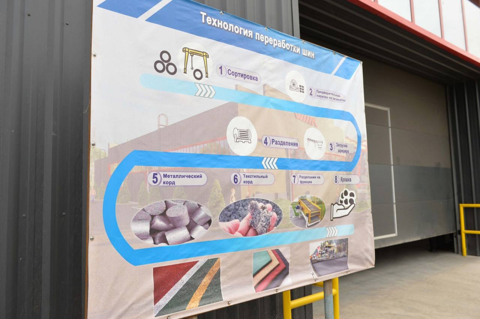 В Токмаке открыли завод по переработке покрышек самолетов и автомобилей