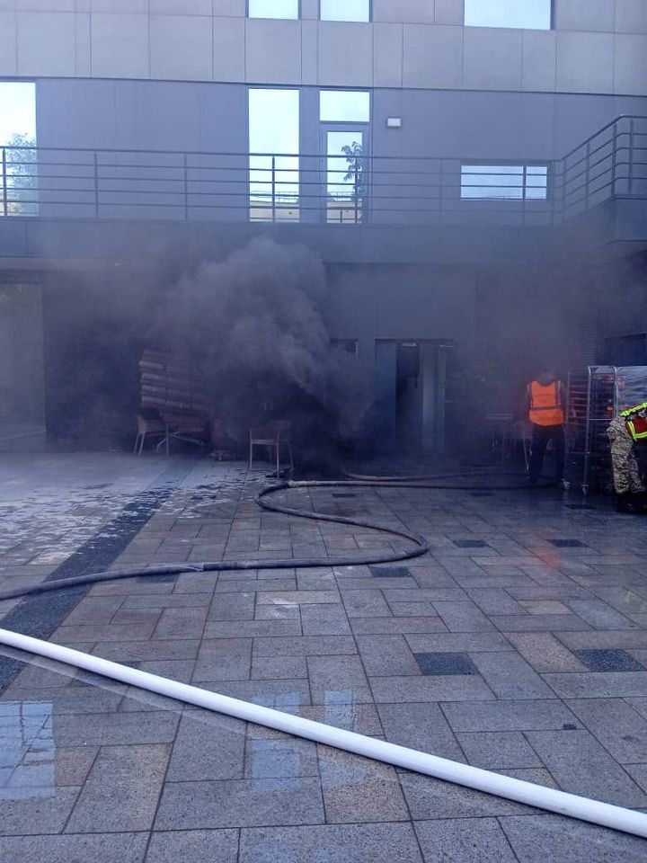 В гостинице Novotel пожар