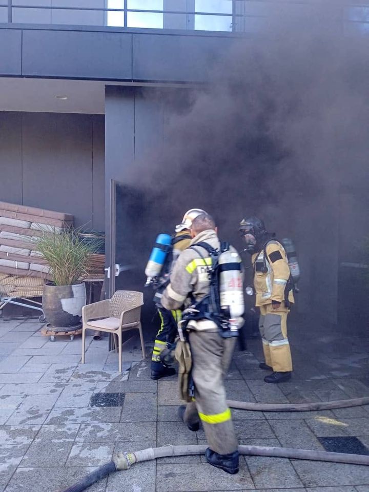 В гостинице Novotel пожар