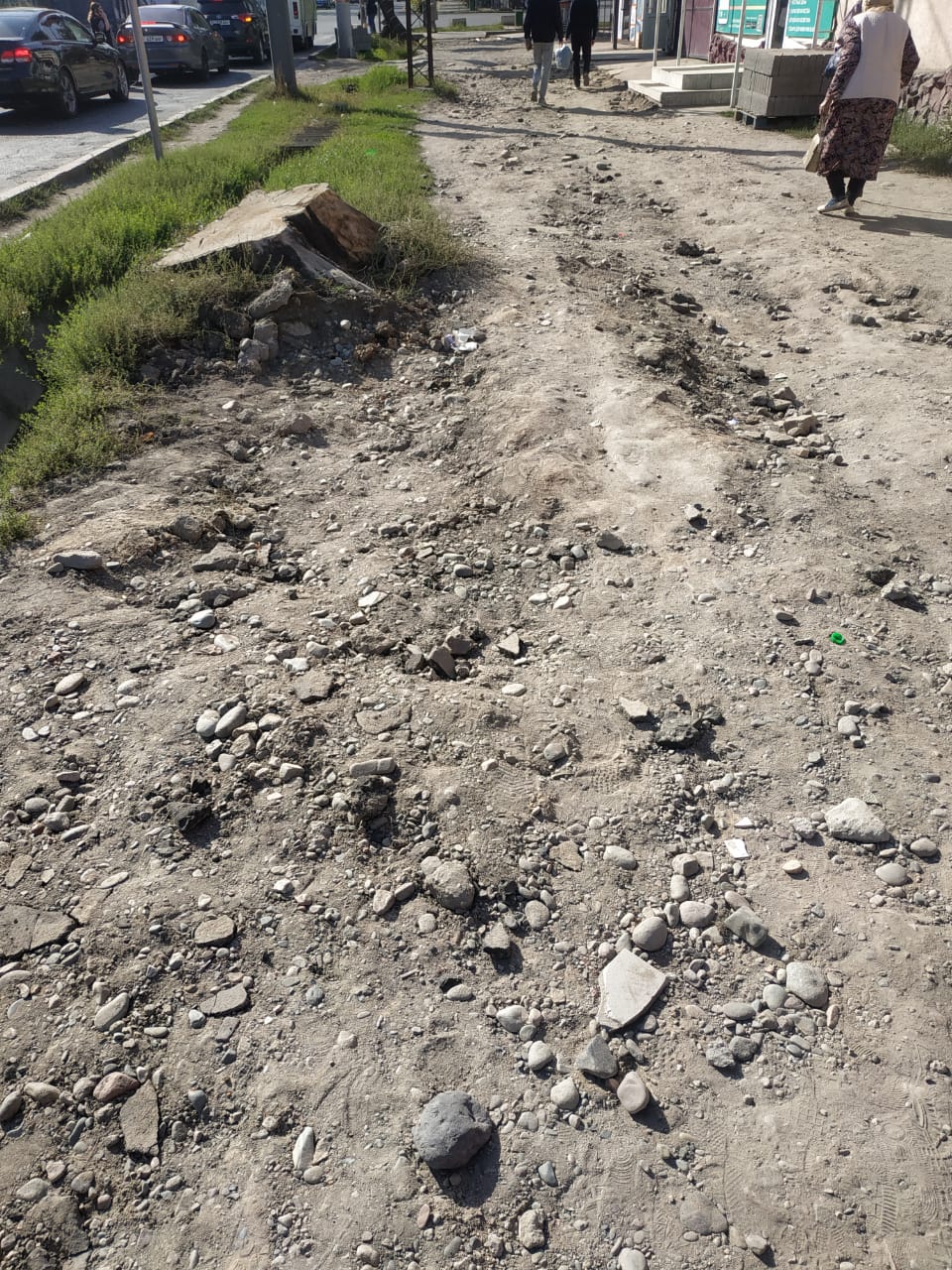 Тротуар по улице Абдрахманова