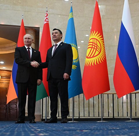С Садыром Жапаровым в Бишкеке в декабре 2022 года