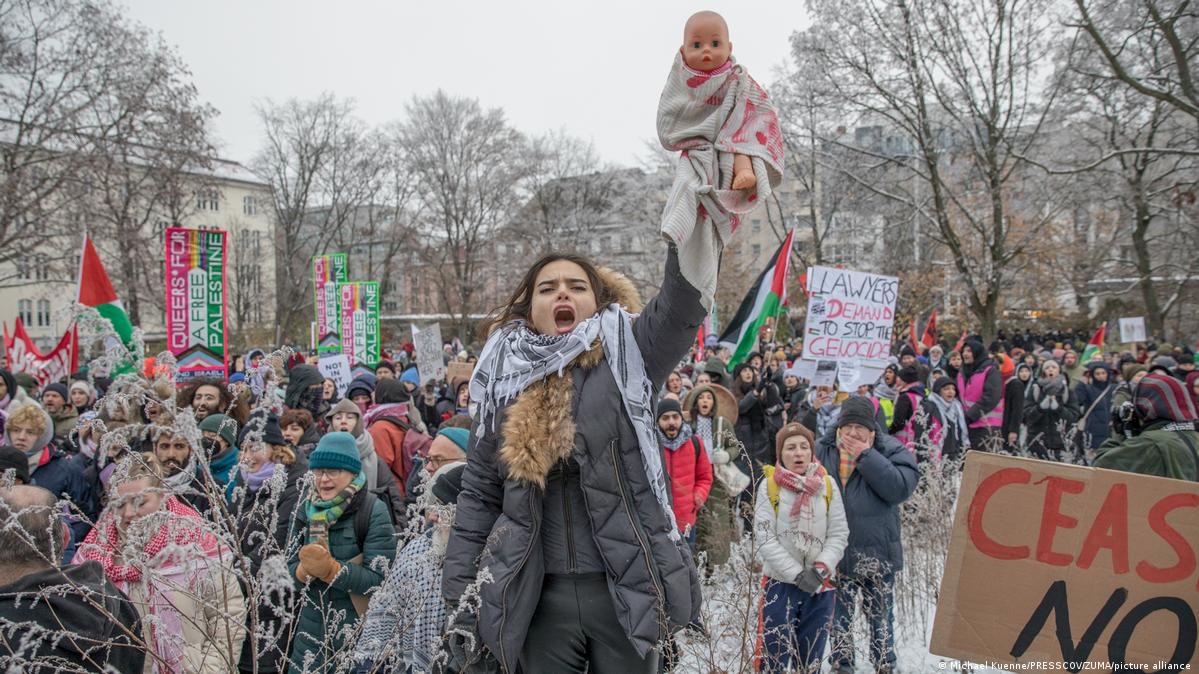 Митинги в поддержку палестинцев в Германии