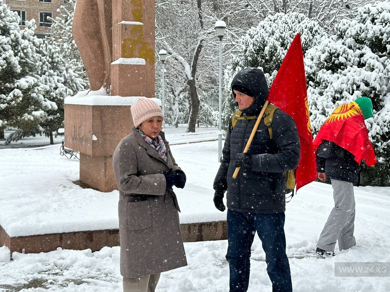 Акция против изменения государственного флага