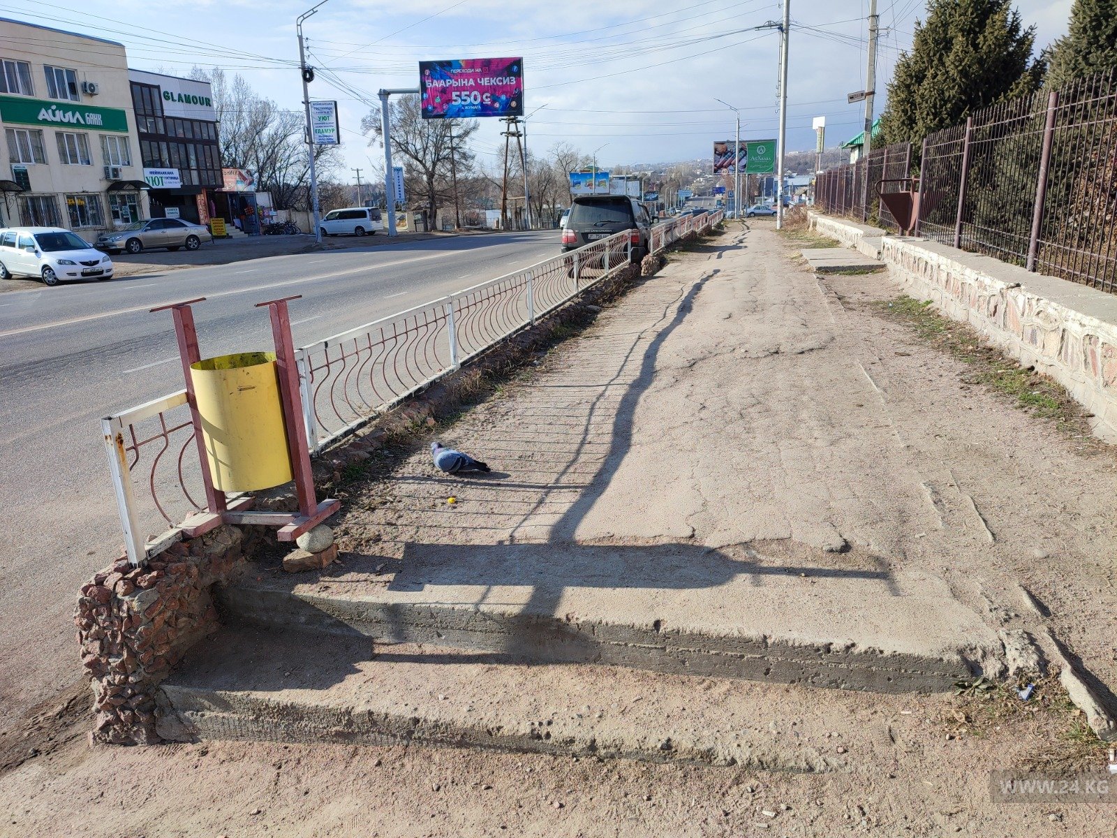 Тротуары в Чолпон-Ате