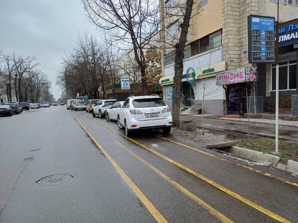 Парковка на велодорожке