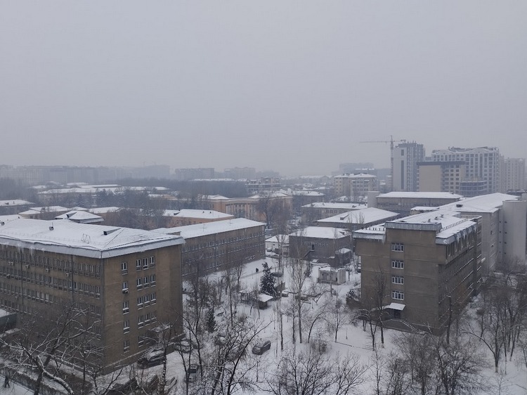 Зимний Бишкек, 20 февраля 2024 года
