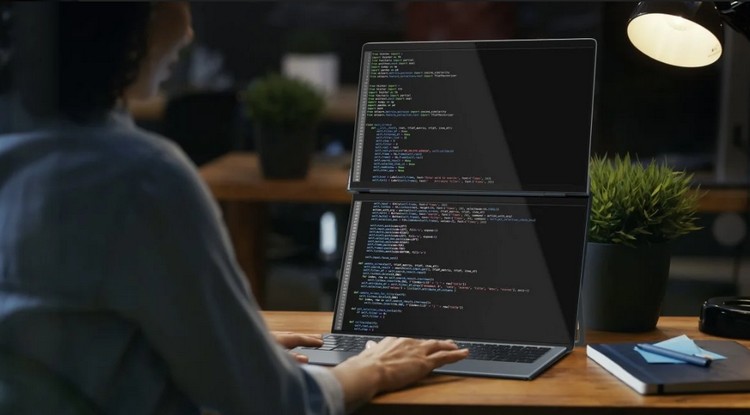 Рендер универсального ноутбука DualFlip от Compal