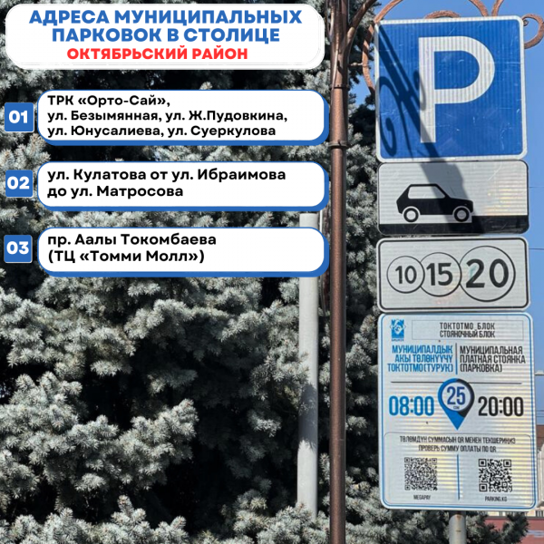 Список муниципальных парковок