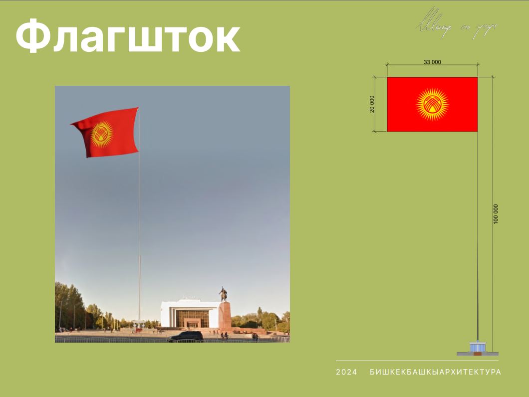 Эскиз нового флагштока