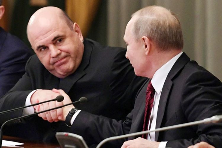 Глава правительства РФ Михаил Мишустин и президент Владимир Путин