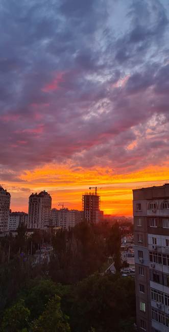 Бишкек, летний закат