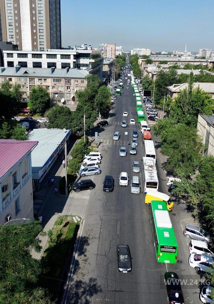 Пробка на улице Киевской