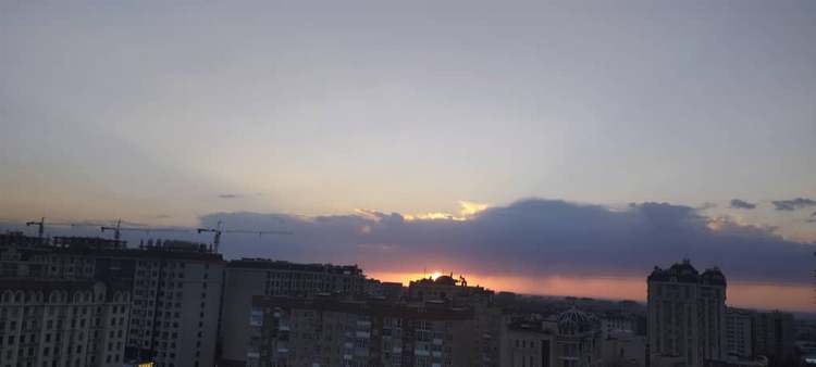 Закат в Бишкеке, 12 августа