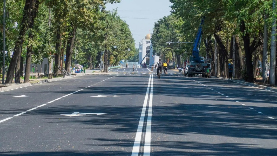 Отремонтированный проспект Чуй