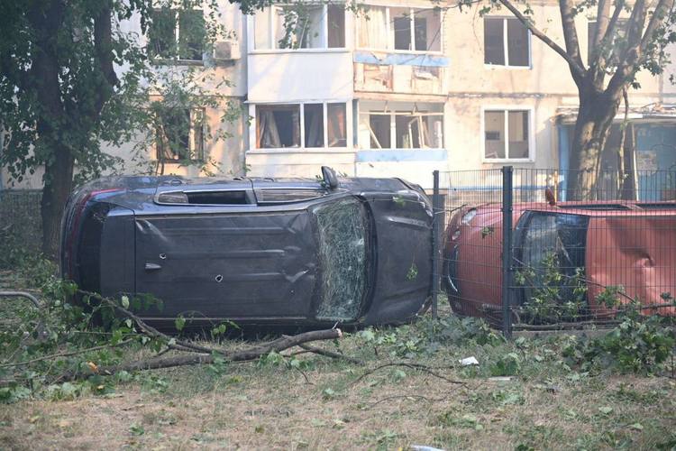 Последствия обстрела Харькова