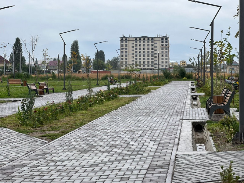 В жилмассиве «Ак-Орго» появился новый сквер